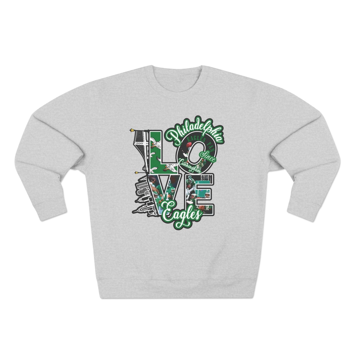Amazing Exclusive “LOVE EAGLES” - Philadelphia Football Fan Sweatshirts!!