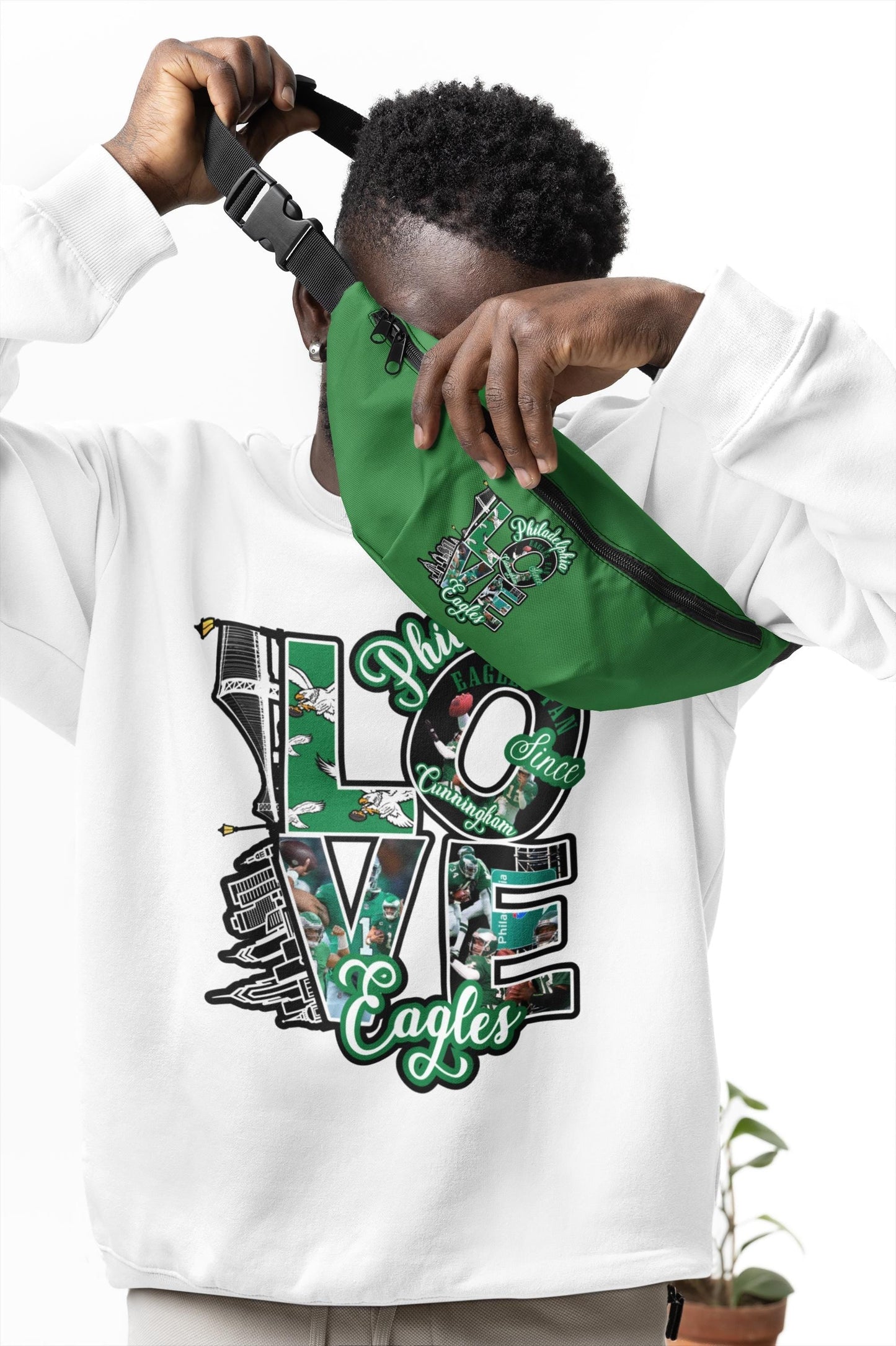 Amazing Exclusive “LOVE EAGLES” - Philadelphia Football Fan Sweatshirts!!