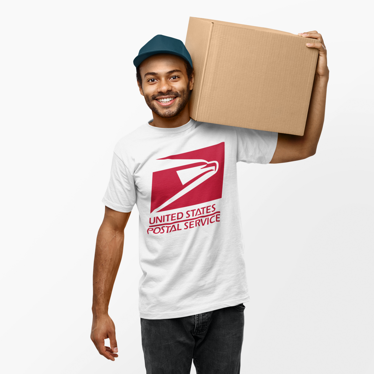 UNITED STATES POSTAL WORKER - SCREEN PRINT TRANSFERS - RED PRINT