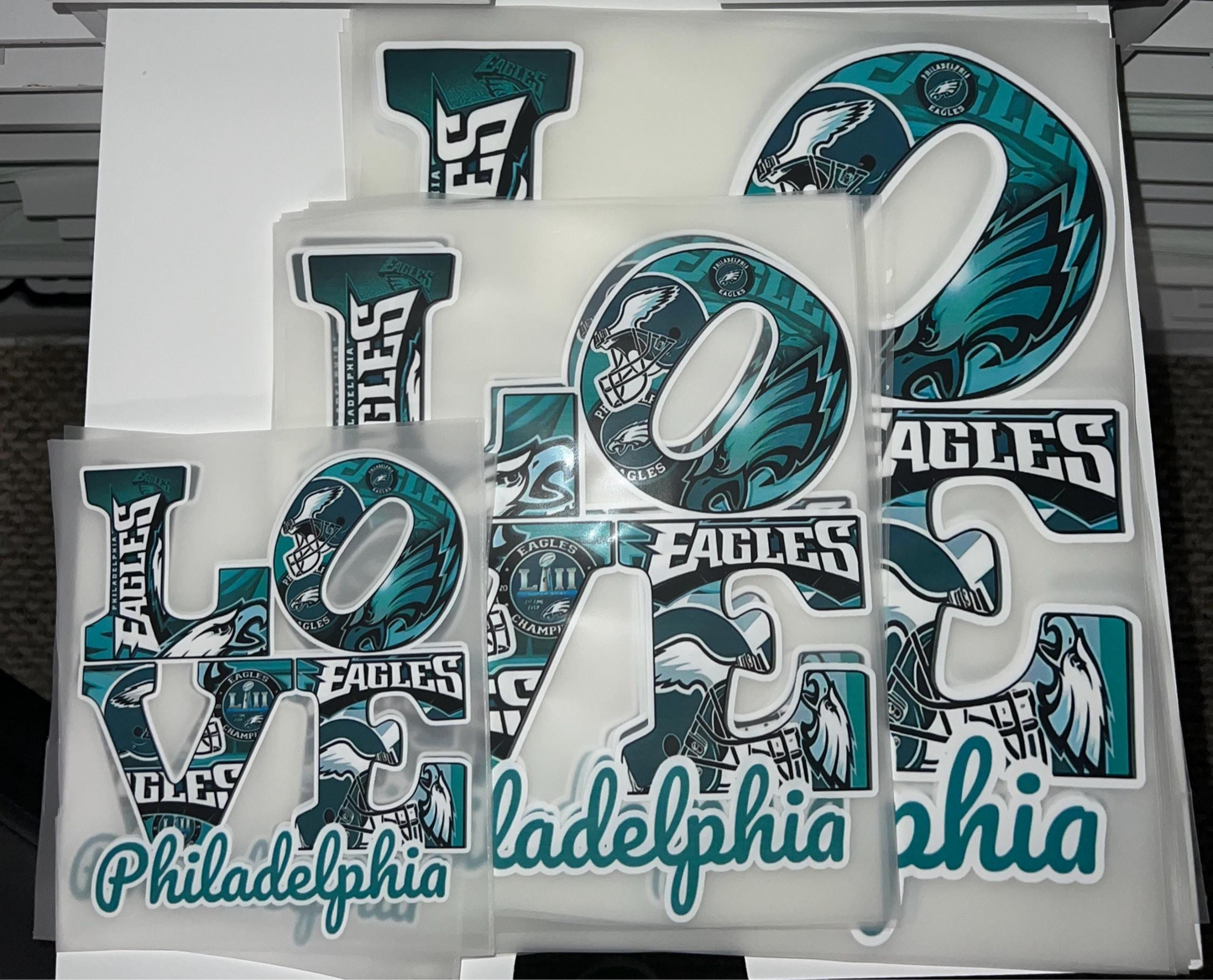 Love Philadelphia Eagles - DTF TRANSFERS - Kids/Youth Sized