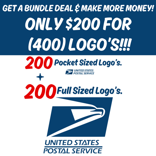 400 U.S POSTAL WORKER - SCREEN PRINT TRANSFER BUNDLE - BLUE PRINT