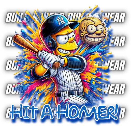 BART HIT A HOMER! NEW YORK YANKEES FAN - DOWNLOADABLE PNG