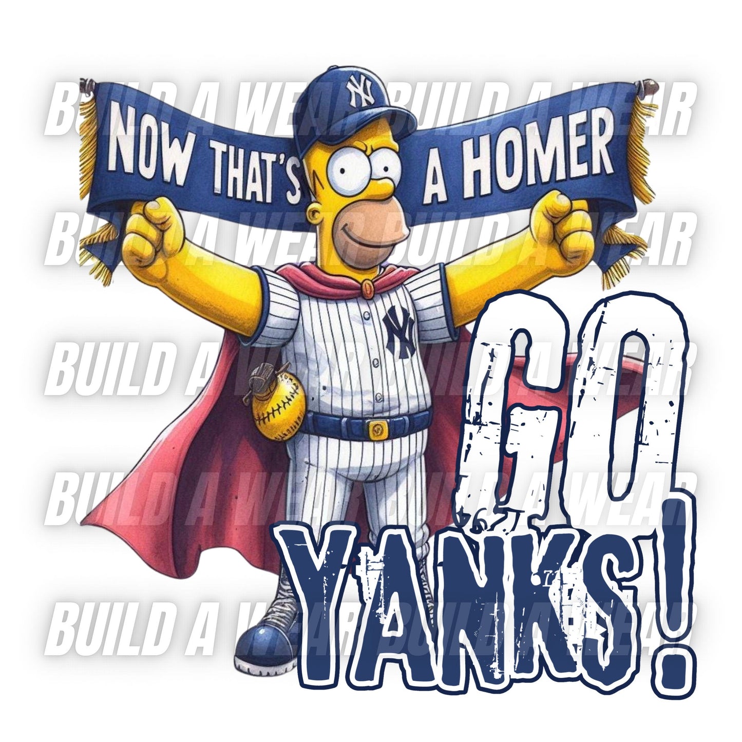 NOW THAT’S A HOMER (GO YANKS) - DOWNLOADABLE PNG