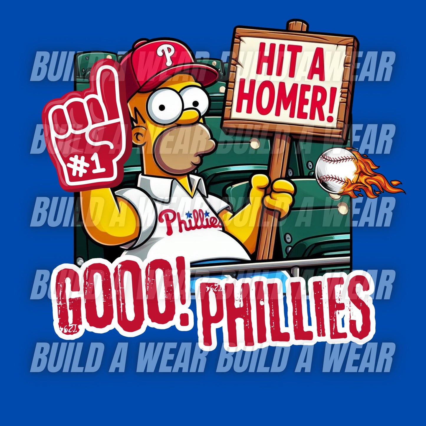 Funny Hit A Homer Go Phils 300DPI & 3200Dpi Quality 2 Downloadable files. Must have PNG - Philly Baseball Sports Fans! DTF, Sublimation, Dtg