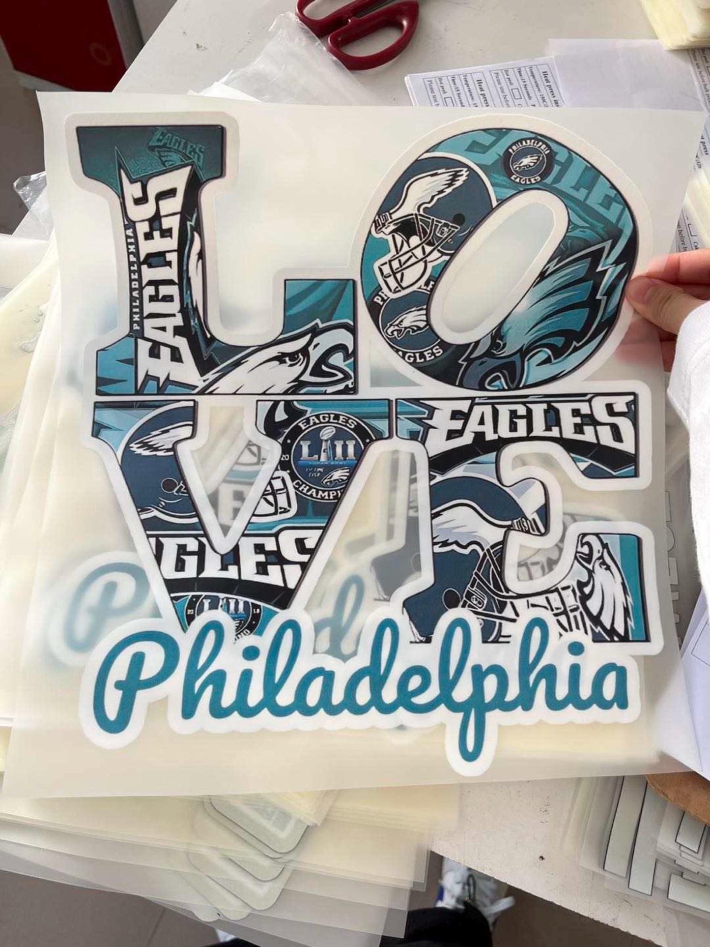 Love Philadelphia Football Fans - DTF TRANSFERS - Ready To Press