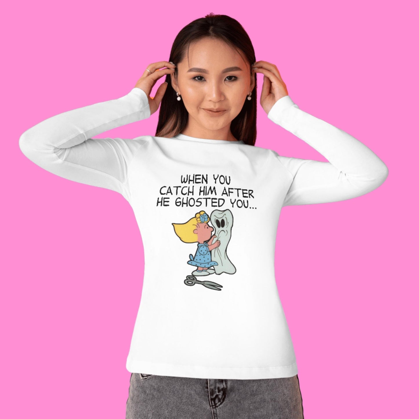 After He Ghosted You! - Funny humorous fall HalloweenThemed PNG - Sublimation, DTF, Dtg & Uvdtf! Perfect T-shirt, sweatshirt hoodie design