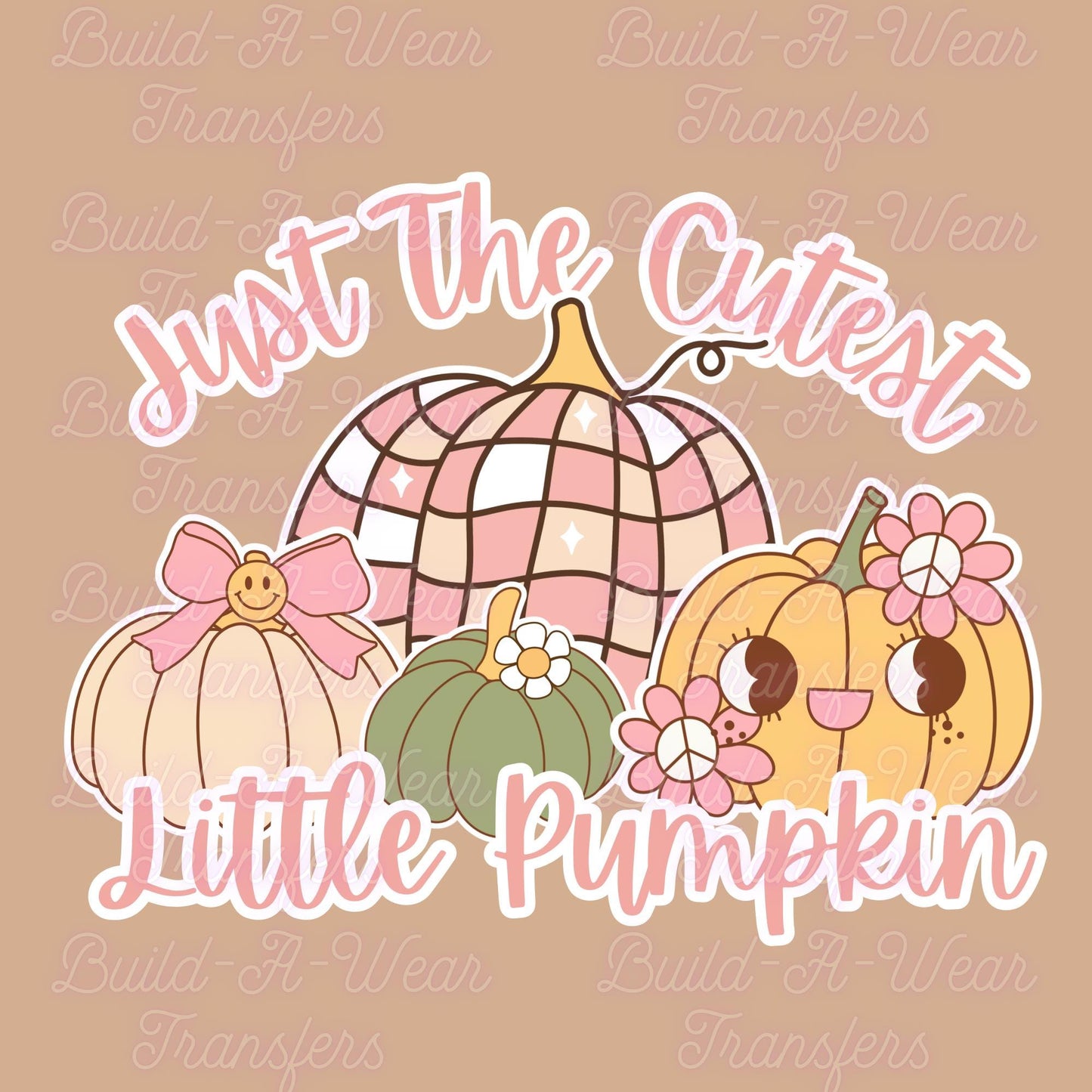 Cutest Little Pumpkin, For Kids - 2 Unique Images for the price of 1 - All High Quality PNG Downloadable Files - Just Download and Print!