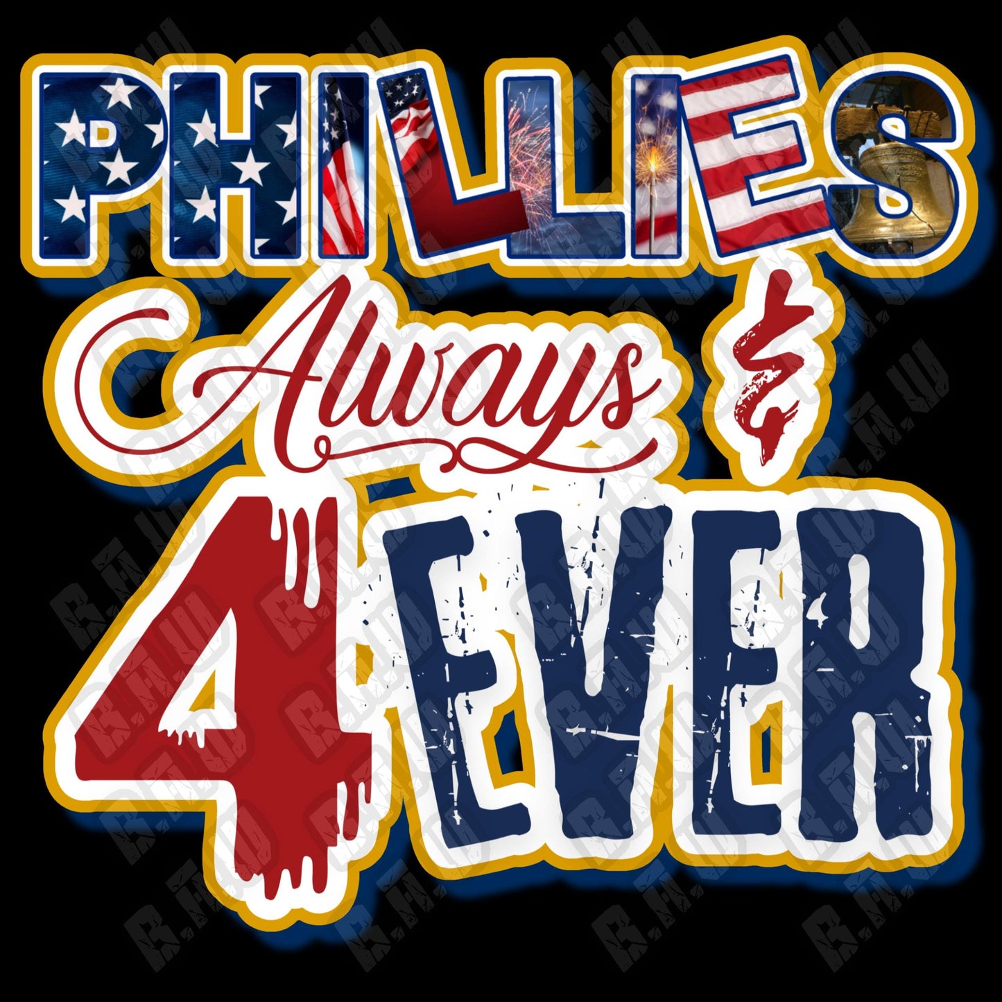 PHILLIES ALWAYS & 4EVER - DTF TRANSFERS